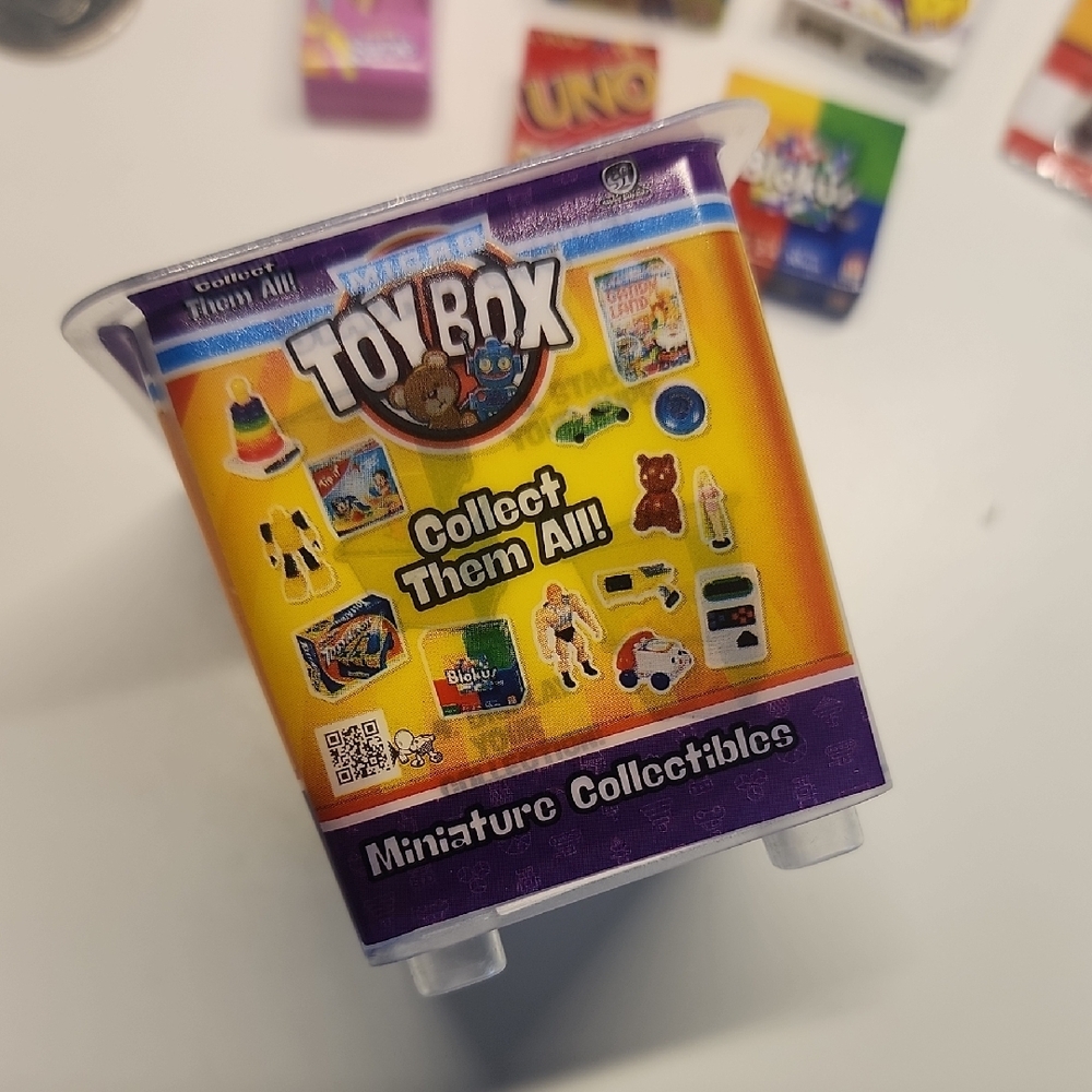 Miniature Toy Box Set with Rainbow Stacking Rings - Picture 6 of 9